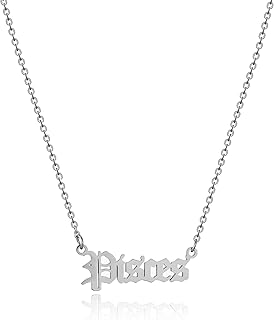 Ancient English Zodiac necklace in silver/gold for women, letter letter, astrology necklace, birthday gift.. Experience the future of online shopping with DIAYTAR NIGERIA's extensive product range and competitive pricing.