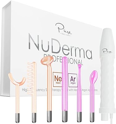 NODERMA Professional Skin therapy Wand - Lortable Loving Cautionary Therapy Professor with 6 Neon and Argon chopsticks - Improve your skin - Cleans and firms the skin.. Shop with ease at DIAYTAR NIGERIA, Nigeria's premier e-commerce platform offering budget-friendly shipping.