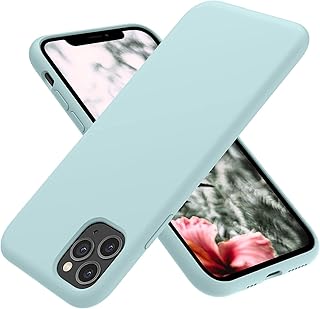 Luxury Silicone Silicone Case Fixfam for iPhone 11 Pro, full protection shell against shocks and falls - lemon green (light blue).. Unlock access to a wide range of products with DIAYTAR NIGERIA's affordable e-commerce platform.