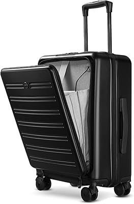 20 -inch rigid hand luggage, rotary baggage with front pocket, double tsa locks - black, black.. Shop for everything you need at DIAYTAR NIGERIA, with budget-friendly prices and quick delivery.