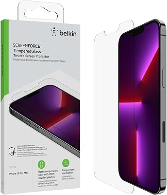 Belkin -tempered glass screen protector for iPhone 14 Plus and 13.. For everyday items and more, trust DIAYTAR Nigeria.