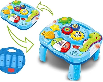 Phyto Baby toystables for 2 in 1 musical learning with ocean fun characters, lights and sounds for baby toys and toddlers, children's learning table, blue.. DIAYTAR NIGERIA delivers what you want at prices you'll love, all within 5-8 days nationwide.