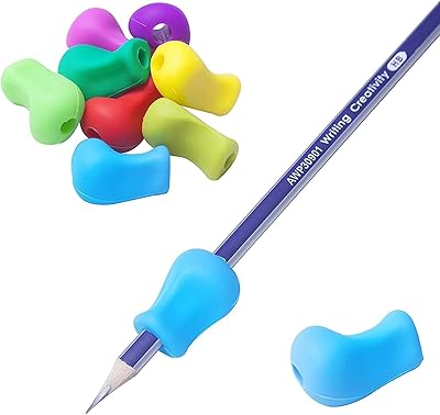 ELVIAGOOD KIDS PENCIL GRIPS - Package of 10 pencil handles for children for handwriting, writing care, pencil handle in silicone gel, pencil handles for preschool children (10).. Your ideal shopping companion, DIAYTAR NIGERIA offers unmatched variety with delivery within a week.