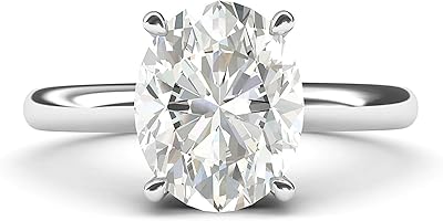 Sterling silver engagement ring imitation diamond 8 x 10 mm, oval wedding promise ring in the shape of a dome.. Shop for everything you need at DIAYTAR NIGERIA, with budget-friendly prices and quick delivery.