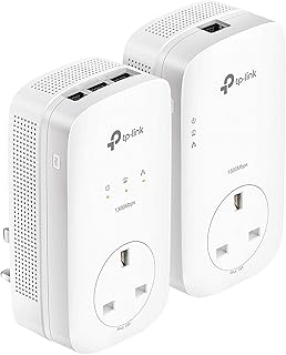 TP - Link PA8033pkit AV1300 CPL MIMO switch Kit 3 Ports Gigabit Pathro 3 Ports AV1300, no required configuration, British socket.. Shop the smart way with DIAYTAR NIGERIA's extensive selection and budget-friendly nationwide delivery.