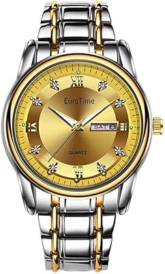 Luxury watch for men Eurotime TGG, stainless steel bracelet, watch for men with water resistant 3atm water, bracelet, bracelet.. Transform how you shop with DIAYTAR NIGERIA's vast selection and budget-friendly delivery options.