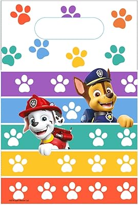 AMSCAN 9914240 - Bags in rainbow birthday party paw patrol for children - Packet of 8.. Reliable delivery, all over Nigeria — that’s DIAYTAR Nigeria promise.