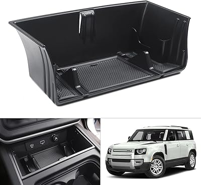 Central console storage tray Carlties Personalized for Land Rover Defender 90 110 130 2020 2021, central storage box with non -slip carpet (not for Defender 2022).. DIAYTAR NIGERIA: Where affordability meets variety, with thousands of products delivered in less than 8 days.