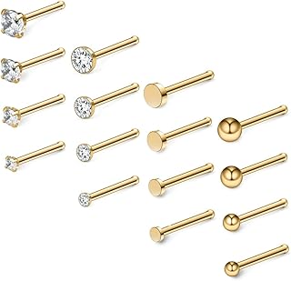 Earrings piercing steel nose surgical steel 20 g 18 g 1.5 mm - 3 mm transparent flat ball studded with cubic zirconia 16-34 pieces, cubic zirconia.. Find everything you need at prices you'll love with DIAYTAR NIGERIA's comprehensive e-commerce platform.