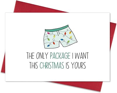 Fun Christmas cards with envelopes, naughty Christmas gifts for boyfriends, husband for men, ideas for Christmas gifts unique for him, pretty Merry Christmas cards from your wife and girlfriend.. DIAYTAR NIGERIA makes quality accessible with our affordable prices and dependable delivery service.