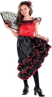 Spanish dancer costume Amscan 843096, size L for children, a room, red/black.. Affordable choices, delivered fast — that's the DIAYTAR Nigeria promise.