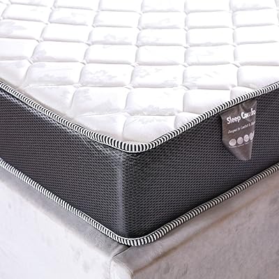 Danube Home Bonnell Spring Mattress with 2 Sleep Bonnell pillow | Sensation moderately firm | King mattress | Balance of the spine to relieve the pressure | Length 200 x width 180 cm | Thickness 21 cm - White/Gray.. Shop the smart way with DIAYTAR NIGERIA's extensive selection and budget-friendly nationwide delivery.