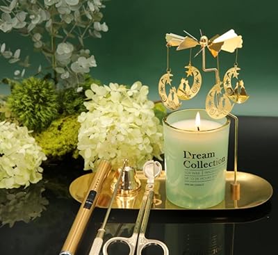 15 rotary candles with tray and spark plug cut. Aromatherapy candle for European romantic walking lamp windmill house decoration.. Fast delivery is our promise — DIAYTAR Nigeria keeps it real.