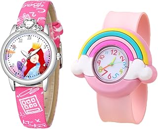 Watch for girls girls, nice waterproof silicone watch of cartoon for teaching time and easy to read - Pack of 2.. Shop with confidence at Nigeria's leading affordable e-commerce platform with reliable delivery services.