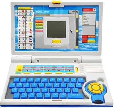 Adistor Toy Feel Praised English laptop toy for children 20 activities (blue, gray).. Discover unbeatable variety on DIAYTAR Nigeria — shop today, delivered this week.