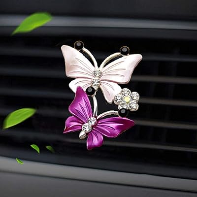 Delfino pink butterfly car clips, pretty double butterfly deodorant, perfume diffuser, interior accessories, car decoration, gift for women and girls - pink.. Your everyday shopping destination, DIAYTAR NIGERIA offers quality and value delivered within days.