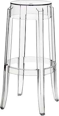 Lani acrylic plastic chair transparent color chair in crystal dining room bar 8701# creative high chair for the house (height 76 cm).. Shop smarter with DIAYTAR Nigeria — affordable prices and a wide product range delivered in just 5 to 8 days.