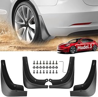 Mud for Tesla Model 3, front and rear mudguard kit with fully personalized protective screws, without drilling holes, batch of 4.. DIAYTAR NIGERIA combines affordability, variety, and convenience with nationwide delivery services.