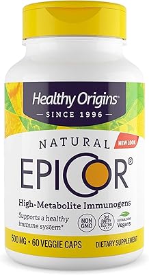 Healthy Origins Epicor (Immune Protection), 500 mg - Plant immune -based immune capsules - gluten -free and GMO -free supplement - 60 vegetarian capsules.. Shop across boundaries at DIAYTAR NIGERIA and enjoy budget-friendly nationwide delivery within the week.