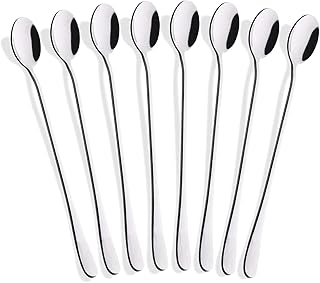 Hiware set of icy teaspoons with a 9 inch long handle, teaspoon, ice cream spoon, spoons to mix with stainless steel cocktail, lot of 8, silver, by hider - 9 inch - ms8.. Discover unbeatable variety on DIAYTAR Nigeria — shop today, delivered this week.