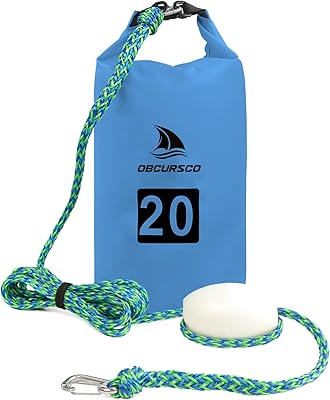 Obcursco anchoring kit for jet ski 20 l, Pwc 2 in 1 anchor for sandbag for float with adjustable buoy, anchor of Pwc sandbag for jetski, kayak, seadoo, paddle board, waverunner, motoromarin and swimming carpet (blue).. DIAYTAR NIGERIA: Bringing quality products to your doorstep at prices that won't break the bank.