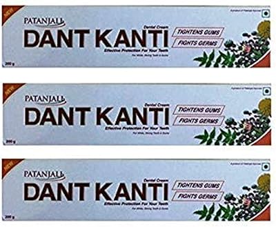 Patanjali natural dental cream of Dante Kanti - 200 g - Pack of 3.. Your complete e-commerce solution, DIAYTAR NIGERIA offers variety and value with nationwide shipping.