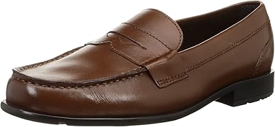 Classic Penny Rockport shoes for men, dark brown, 44 eu wide.. DIAYTAR NIGERIA: Where every shopping need is met with affordable prices and timely delivery.