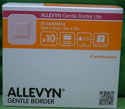 Smith & Nephew Alvin Borderlite foam dressing 2 x 5 cm Sterile Sterile adhesive #66800833, box of 10.. DIAYTAR NIGERIA: Where shopping is easy, prices are low, and delivery is just days away.