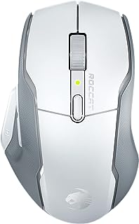 Rockat Conair wireless gaming mouse with autonomy of 800 hours, 19,000 DPI optical sensor, side rubber handles with double injection, design of programmable buttons and optical switches titan, white.. Forget the long lines — DIAYTAR Nigeria is always open for shopping.