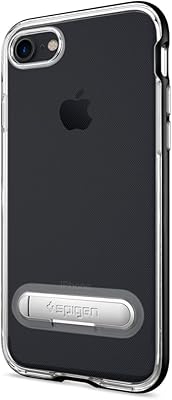 Hybrid Spigen Crystal shell designed for iPhone 7 and iPhone 8 - Black.. Shop confidently with DIAYTAR NIGERIA, offering affordable prices and reliable delivery within a week.