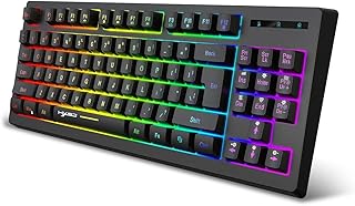 HXSJ L100 2.4 g keyboard at 87 -keys wireless membrane with RVB lighting provision for laptop, house and office (black).. DIAYTAR NIGERIA makes quality accessible with our extensive catalog and competitive delivery rates.