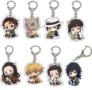 Slayer Kimetsu No Yaiba Slayer Key Cask, 8 Pieces Demon Slayer keychain Anime Slayer Kimetsu No Yaiba, Cosplay keychain, silver, s.. Get your essentials without leaving home — thanks to DIAYTAR Nigeria.