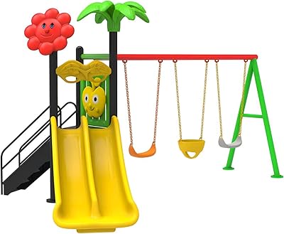 Outdoor swing for children with exterior climbing gantry, multiplayer game set.. Discover more ways to save — every day on DIAYTAR Nigeria.