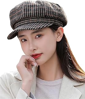 Gavroche hat for women, octagonal outdoor hat checkered vintage, casual painter hat for women.. Thousands of choices. Zero hassle. All thanks to DIAYTAR Nigeria.
