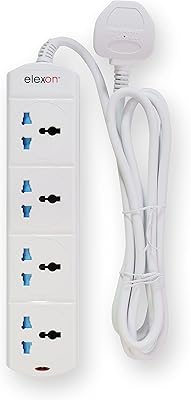 Alexon (El 2007) Universal power cord with 4 2 -meter power and cable, 4 -way multi -way certified Esc with protection protection function - white.. Transform how you shop with DIAYTAR NIGERIA's vast selection and budget-friendly delivery options.