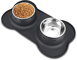 Bols for pets Tomface in stainless steel, bowls of food for non-slip dogs and anti-arrivals with bowl carpet for small, medium and large dogs, cats, animals.. DIAYTAR NIGERIA delivers what you want at prices you'll love, all within 5-8 days nationwide.