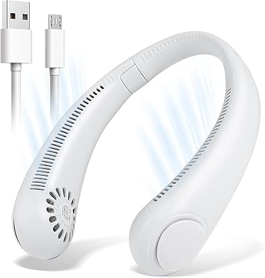Lorcan portable neck fan, hand -free hand helmet design, portable personal fan powered by rechargeable battery, 360 -degree suspended neck, 3 speeds, 48 ​​air outlets, for travel.. Discover the perfect balance of price and convenience with DIAYTAR NIGERIA's nationwide e-commerce platform.
