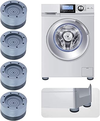Anti-shock cushions for washing machine base, 4 x universal anti-vibration, non-slip, non-slip and reducing noise, support all washing machines, refrigerators, dishwasher and dryer (4 cm).. Join thousands of satisfied shoppers on DIAYTAR Nigeria.
