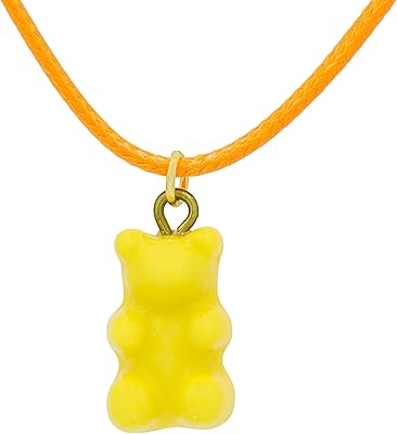 Fashion Box Cordon Cord Lola Gummy Bear Orange/Yellow/Golden Plated, one -sized yellow, one size, sterling silver, without precious stones.. DIAYTAR NIGERIA delivers on every promise with our affordable prices and nationwide delivery service.