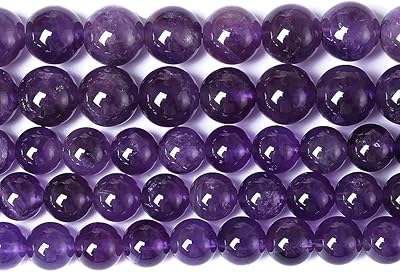 45 pieces of natural amethyst pearls, round precious quartz crystal stones for the manufacture of jewelry for women, bracelets, necklaces, earrings.. You shop, we deliver — quick and easy with DIAYTAR Nigeria.