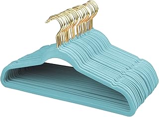 Mangotri velvet hangers, hangers and wings, non -slip hangers, ultra -fir -slimming ultra -fine hangers, solid and durable hangers, 360 degree gold hook gold, 36 package (blue).. DIAYTAR NIGERIA brings the market to your fingertips with affordable prices and swift delivery services.