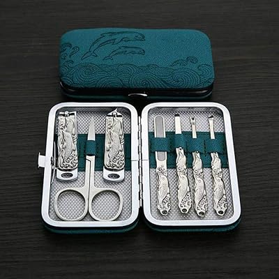 7 Parts Manicure tools and stainless steel pedicure Dauphin Blue Il Towers grooming kit.. Make shopping fun and stress-free with DIAYTAR Nigeria.
