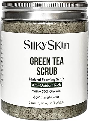 Foaming scrub with green tea for silky skin with 30 % glycerin - natural foaming scrub, rich in antioxidant and anti -inflammatory properties, 250 g.. Everyday deals, every category — only on DIAYTAR Nigeria.