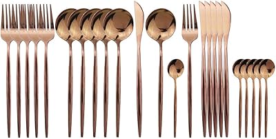 Jashi - Polish Steel 24 -room cutlery set 304 Mirror polished, knife/fork/spoon, modern and elegant cutlery set for holidays and Christmas.. DIAYTAR NIGERIA delivers more than expected with our extensive catalog and 5-8 day delivery service.