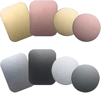 Senhai Senhai 8 Parts Metal car phone support plate without magnetic support, 4 rectangular parts and 4 circular rooms - black, silver, gold, red pink.. Shop smart with DIAYTAR NIGERIA, offering a vast product range delivered to your doorstep within a week.