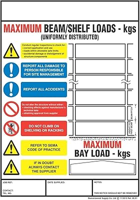 Pallet weight loading banner, 356 mm h x 254 mm L - Available virgin (vertical).. Everything you need is just a click away with DIAYTAR Nigeria — shop now and receive your order in days.