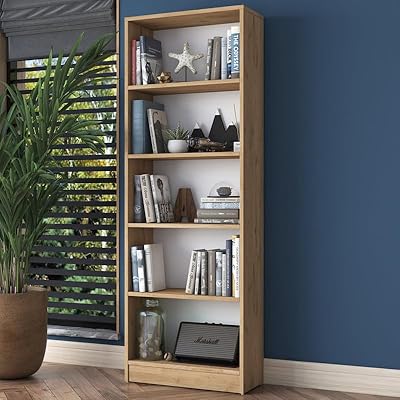 Canvas library with 5 shelves for study room shelf library.. DIAYTAR NIGERIA: Where countless products meet affordable prices and reliable nationwide shipping.