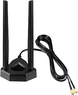 Eightwood Bi-Bandwood WiFi Antenna 2.4 GHz 5 GHz RP-SMA with 7-foot extension cable for desktop computer, Bluetooth wireless network router.. DIAYTAR NIGERIA delivers what you want at prices you'll love, all within 5-8 days nationwide.