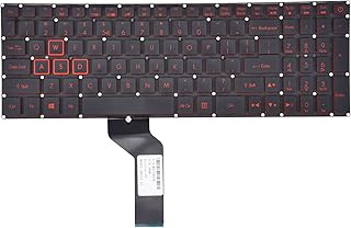 KAR PARTS REPLACEMENT KEYLED For Acer Nitro 5 AN515-51 AN515-31 AN515-53 AN515-52 AN515-53-52FA, AN515-42 AN515-41 AN515-41-19HM N17C1 N16C7 With Red Frame Red Light.. Your go-to destination for affordable online shopping, DIAYTAR NIGERIA delivers in under 8 days.