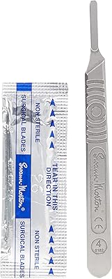 Scalpel handle Kraft PKN9220#4 and 5#26 blades - Silver (6 pieces).. Your digital shopping destination, DIAYTAR NIGERIA combines variety with affordability and quick delivery.